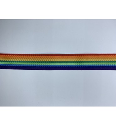 Tassenband, regenboog motief